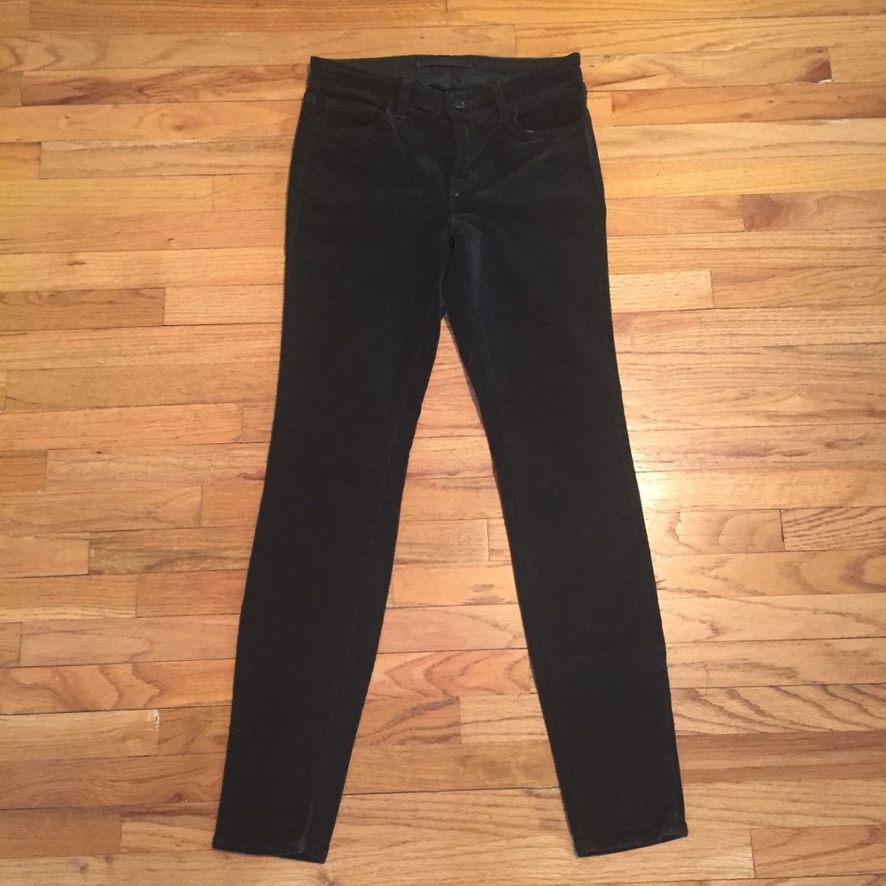 J Brand Mid Rise Skinny Leg Corduroy Pants